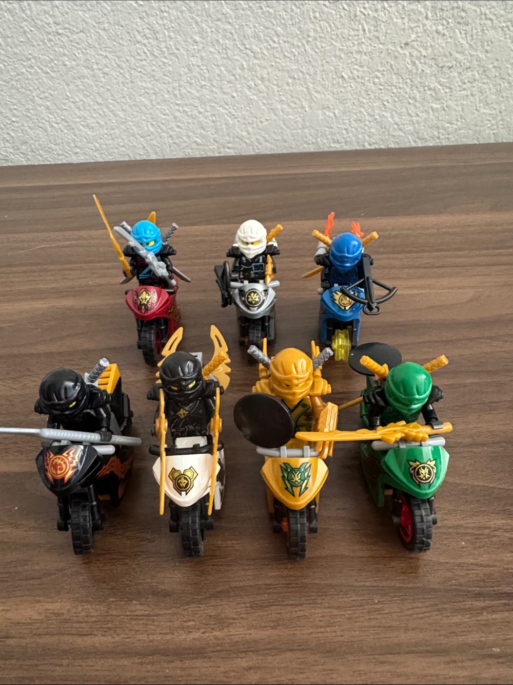 Assorted  Ninjago Motorbike - Set of 7